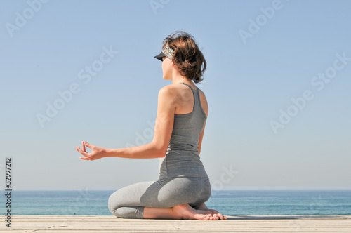 Yoga on the beach