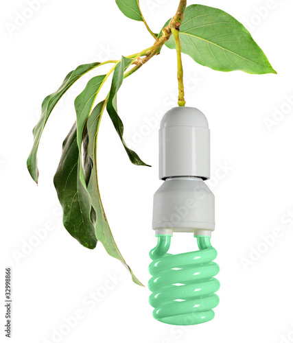 Symbol of green energy photo