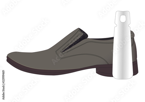 Man's shoes with à shoehorn