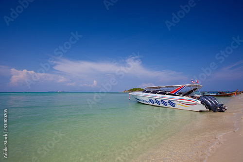 Speed Boat at Lepeh National Park Thailand