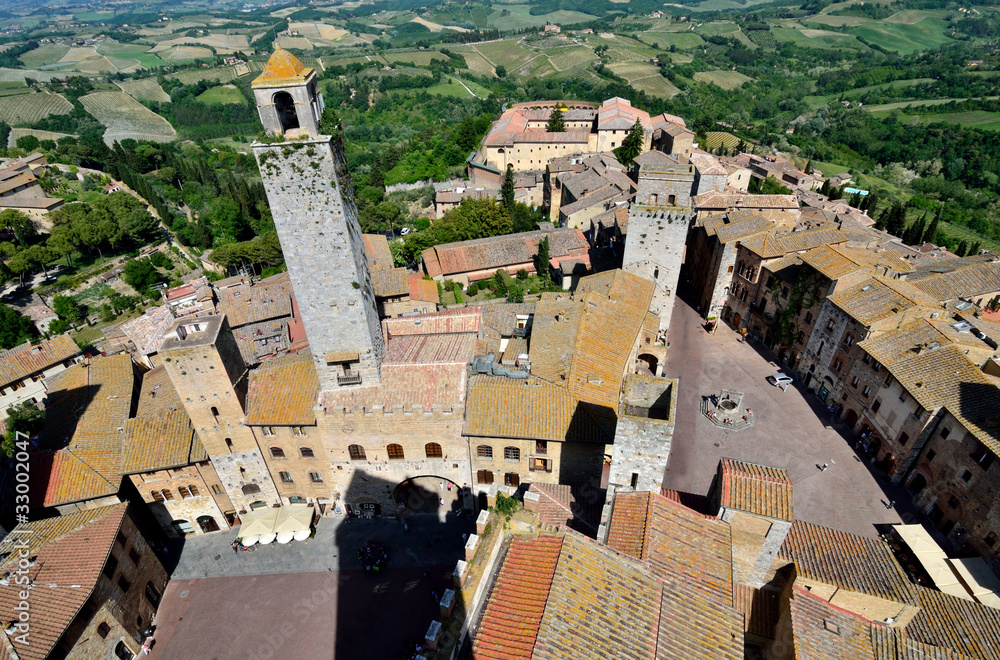 San Gimignano, town of beautiful towers, Tuscany