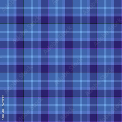 Blue Colored Tartan Seamless Pattern