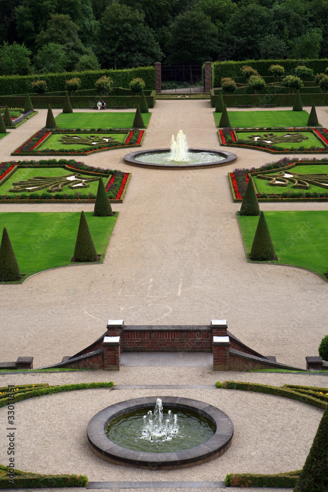 Obraz premium Terassengarten Kloster Kamp