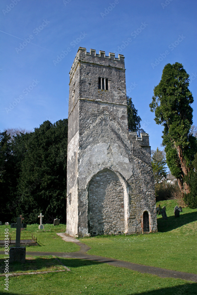 church tower, Dartington