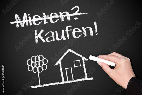 Kaufen statt mieten - Immobilien Konzept