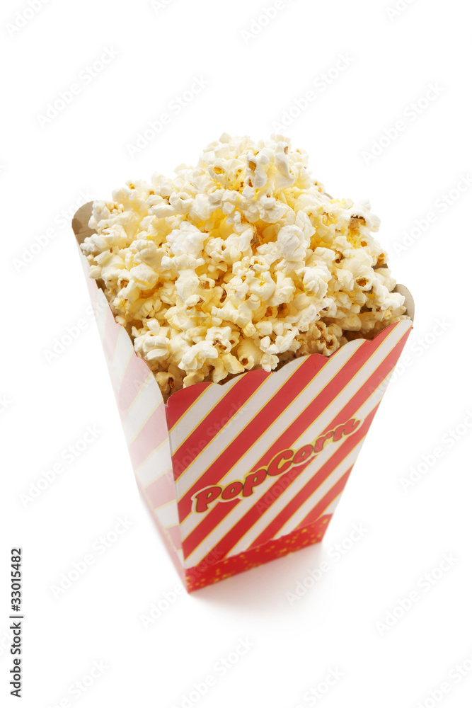 Box of fresh popcorn Box of fresh popcorn