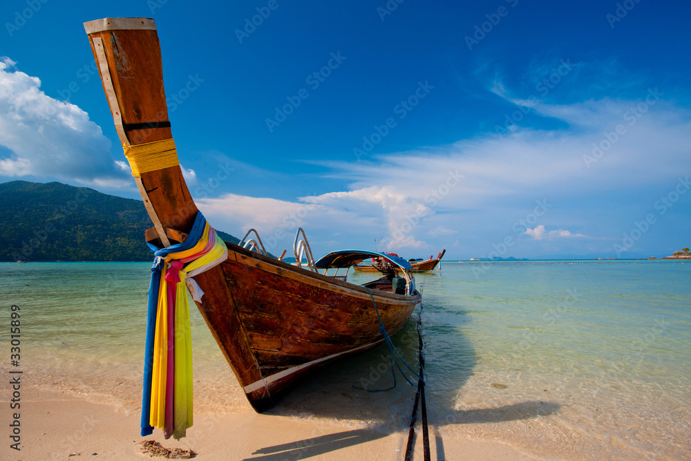 boats on the sea in Southern of Thailand boats on the sea in Southern of Thailand