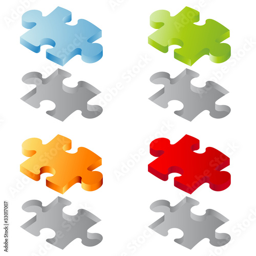 3D Puzzleteile