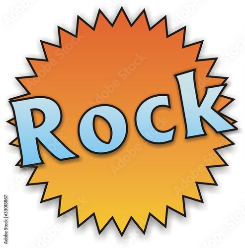 étiquette rock