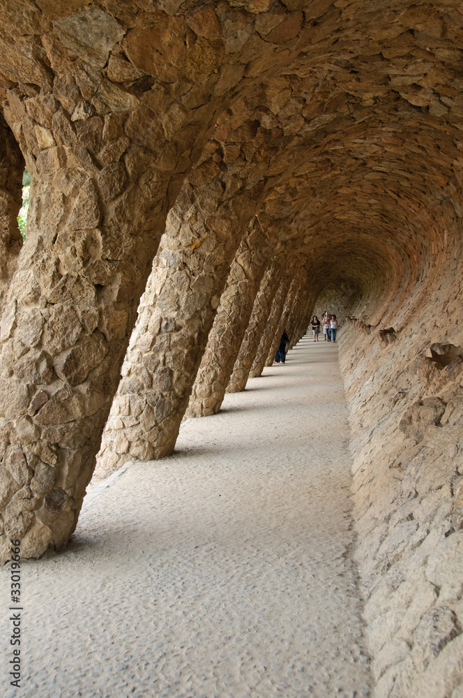 Obraz premium Columns in Park Guell