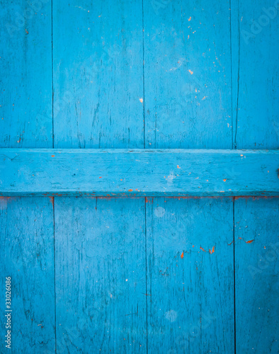 The blue  old door