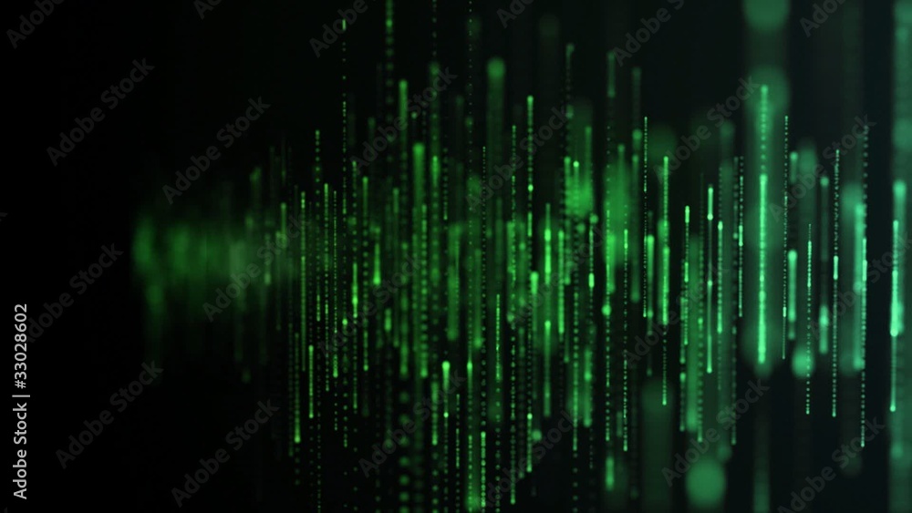 Green equalizer animation Green equalizer animation