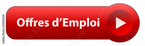 Bouton Web OFFRES D’EMPLOI (cv recherche carrières candidature)