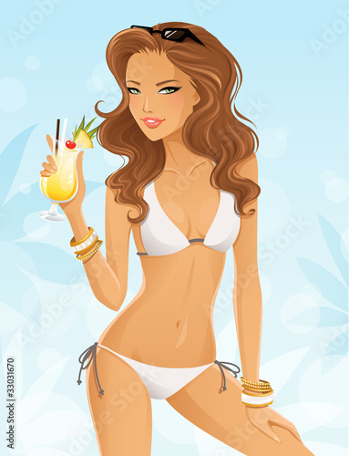 Beautiful girl in bikini