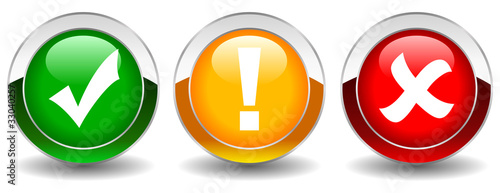 Vector security web buttons