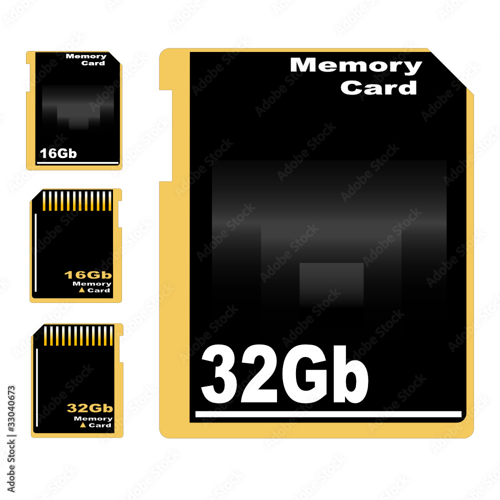 Front and back sides of digital card and adapter Front and back sides of digital card and adapter