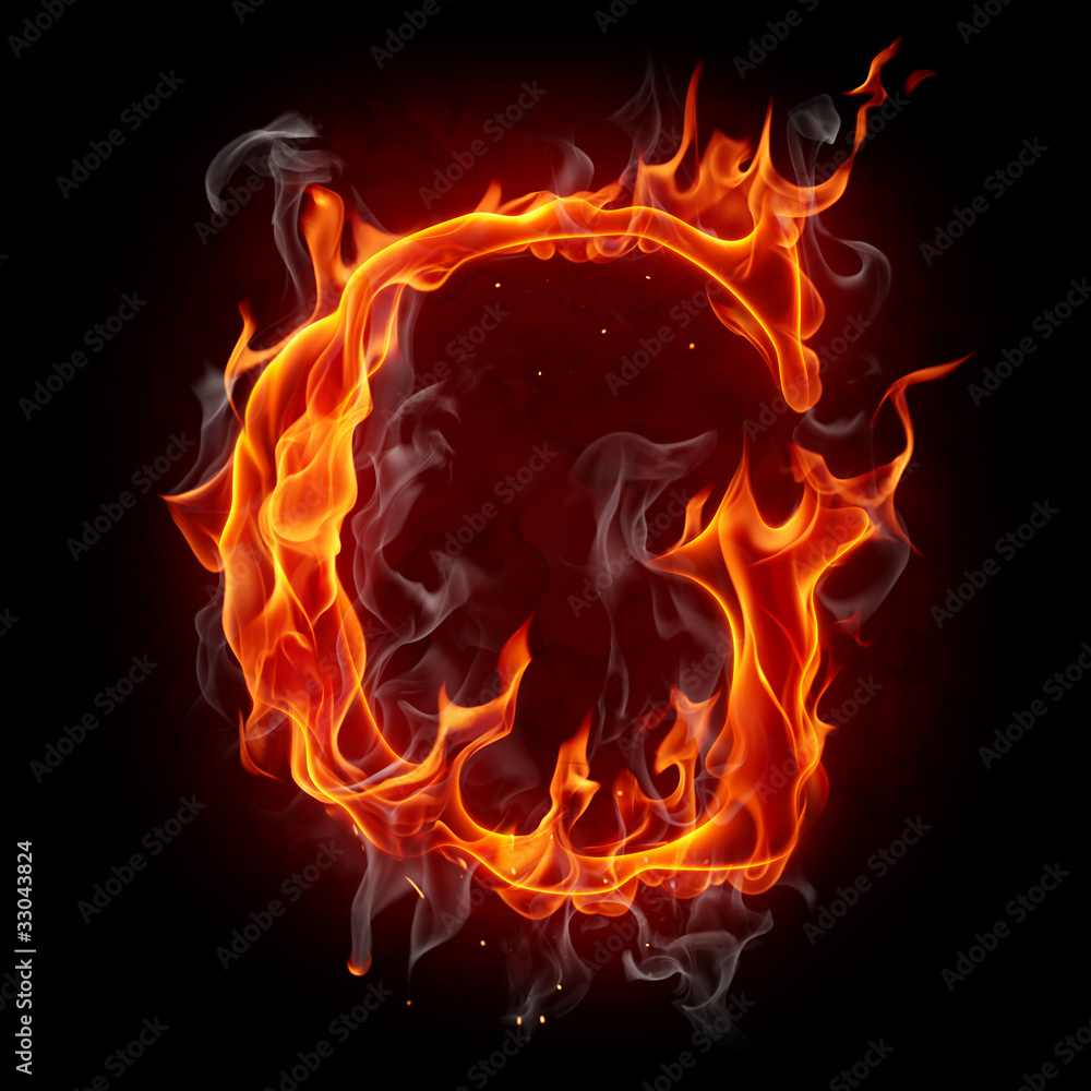 Fire font. Letter G. Stock Photo | Adobe Stock