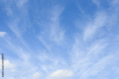 Line cloud in Blue sky