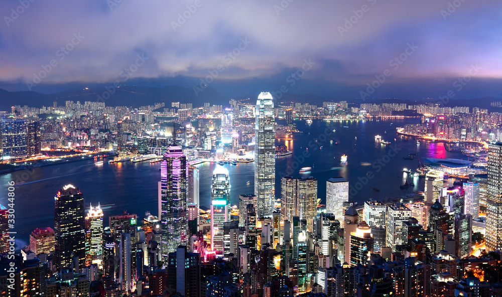 Hong Kong at night Hong Kong at night