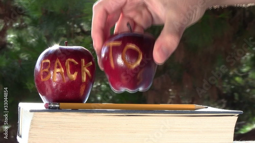 Back to school apples - HD photo
