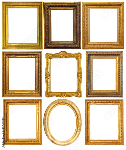 Luxury gilded frames