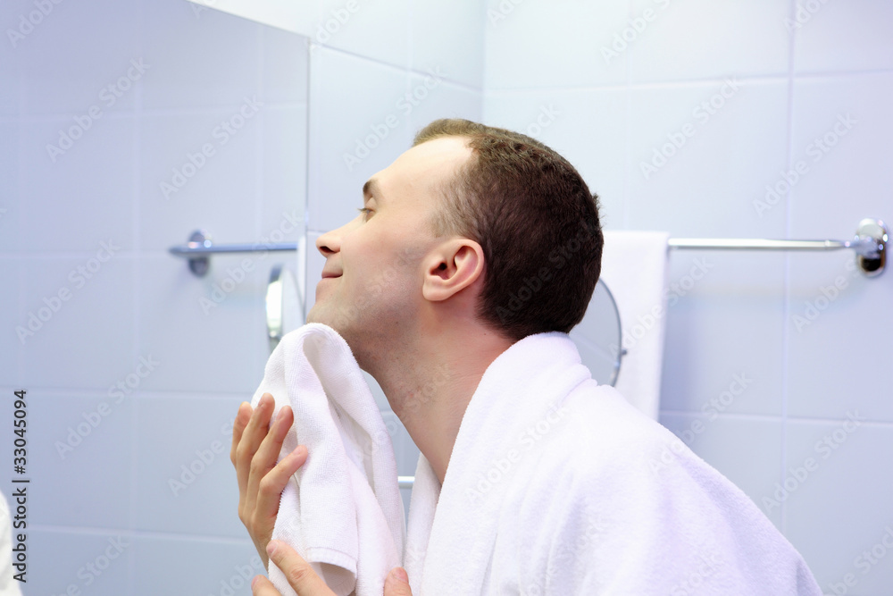 young man in bathroom young man in bathroom