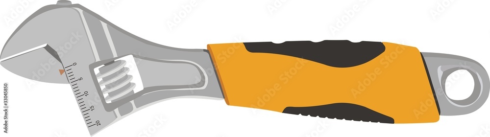 Obraz premium Разводной гаечный ключ