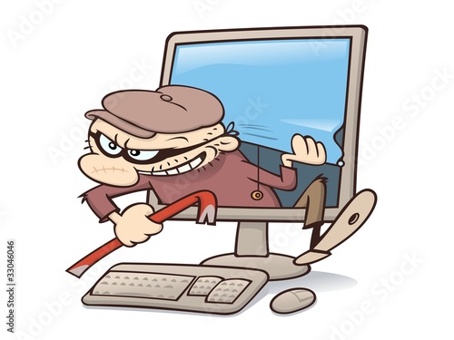 Modern criminal break in through a computer