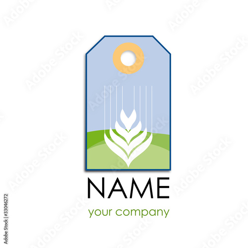 Label Logo wheat # Vector