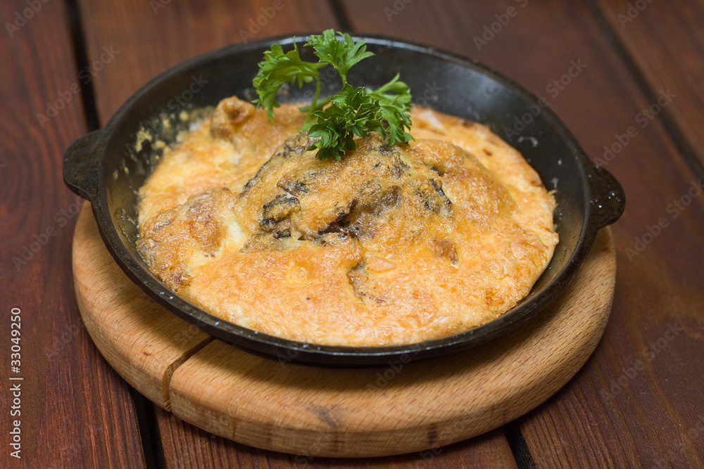 Potato gratin - restaurant food Potato gratin - restaurant food