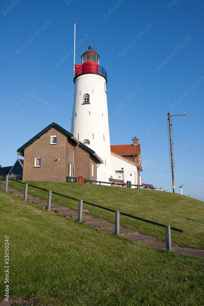 Lighthouse of Urk, a fishing village in the Netherlands Lighthouse of Urk, a fishing village in the Netherlands