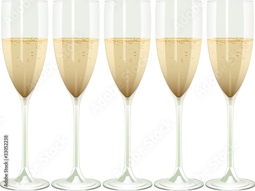 champagne flutes