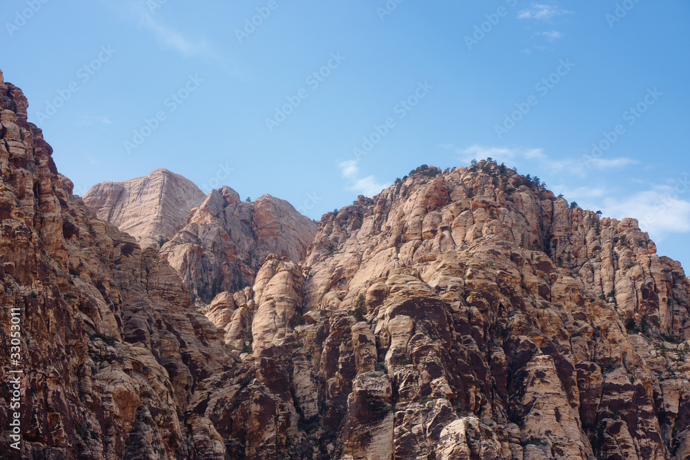 Brown Cliffs in the Desert