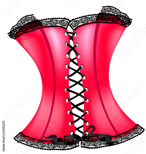 Obraz na płótnie red corset