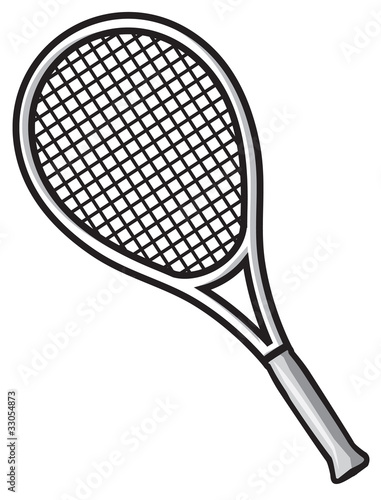 Tennis racket. Vector illustration © tribalium81