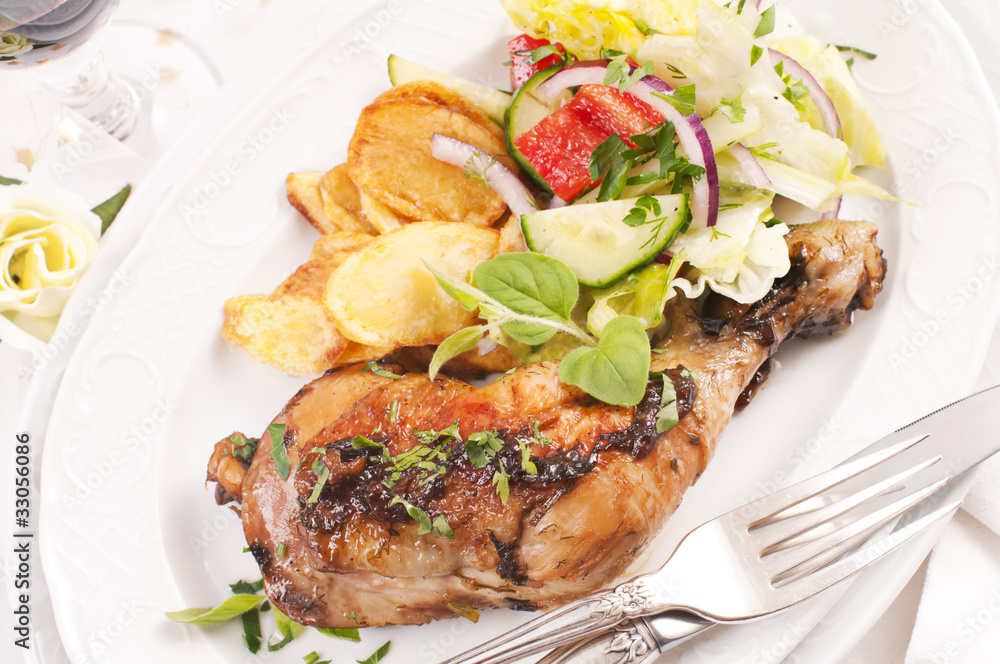 Hähnchen gegrillt Hähnchen gegrillt
