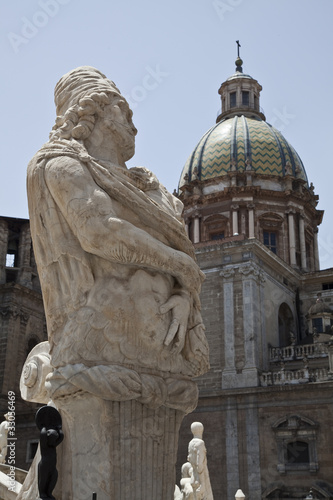 Statue in the square at Palermo © enrico113