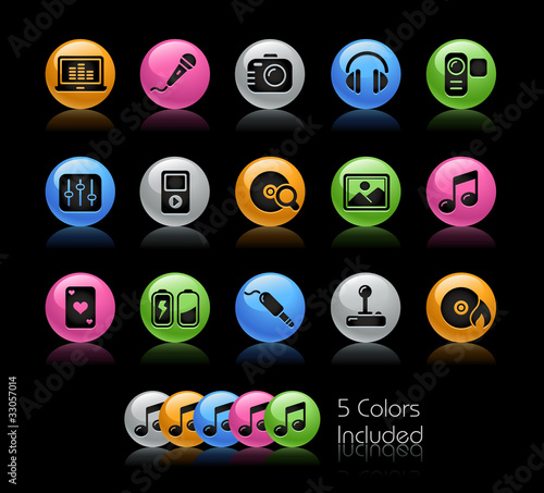 Entertainment / The vector includes 5 colors in different layers