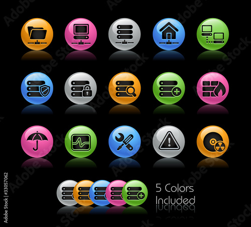 Network / The vector includes 5 colors in different layers