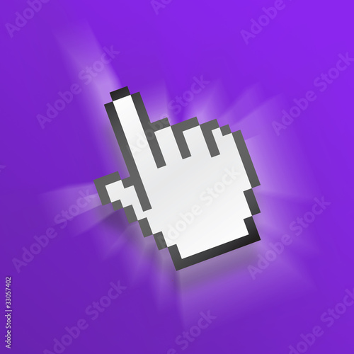 purple mouse pixel hand © Oculo