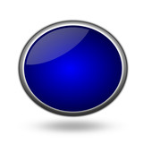 Blue glossy button