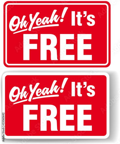 Oh Yeah Its FREE store sign set