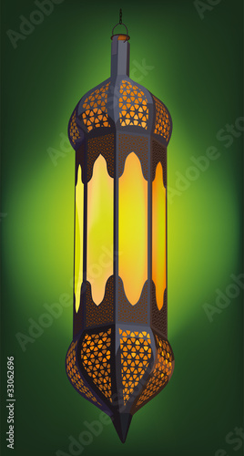 Illustration of Traditional Arabic Lantern