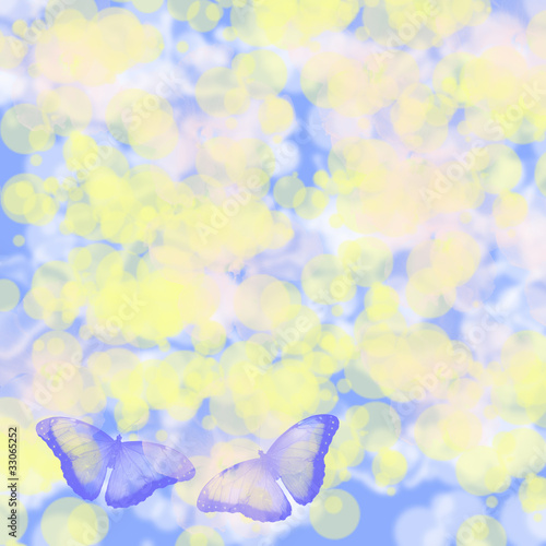 Abstract background with butterflies