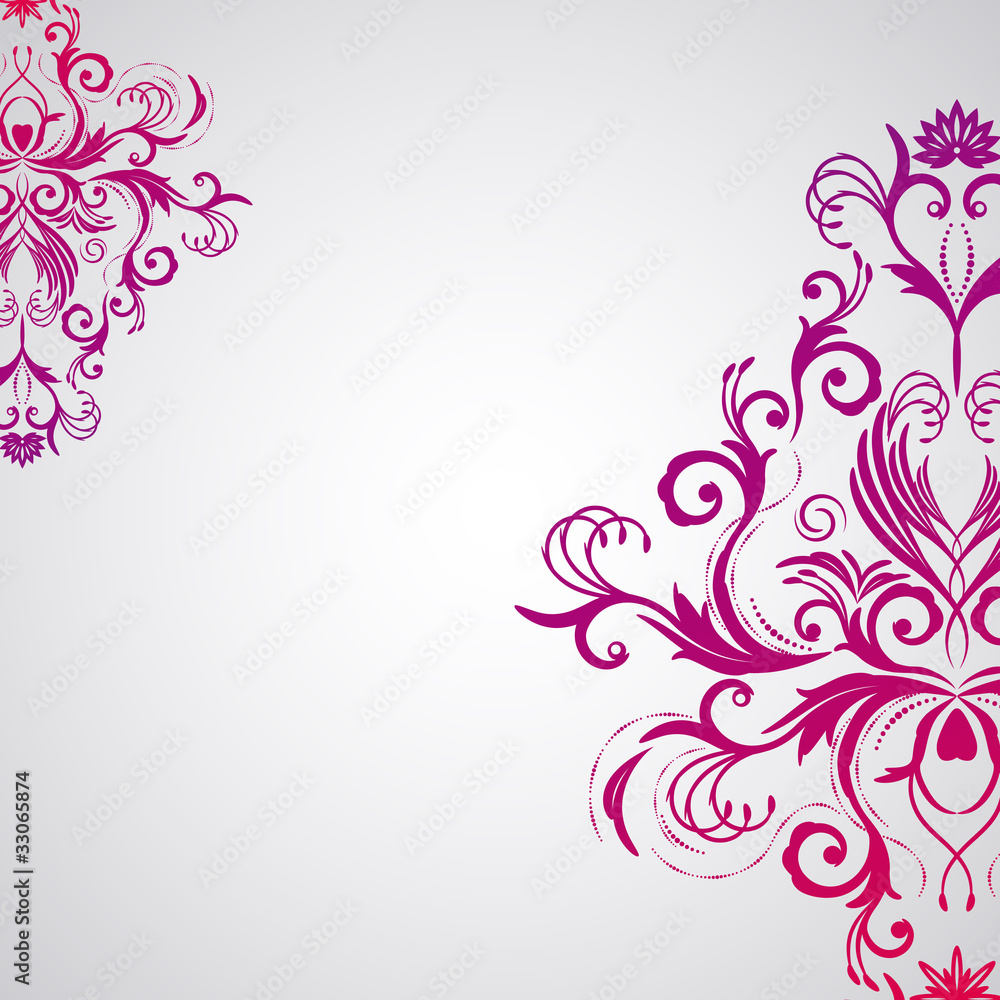 Abstract floral background with oriental flowers. Abstract floral background with oriental flowers.