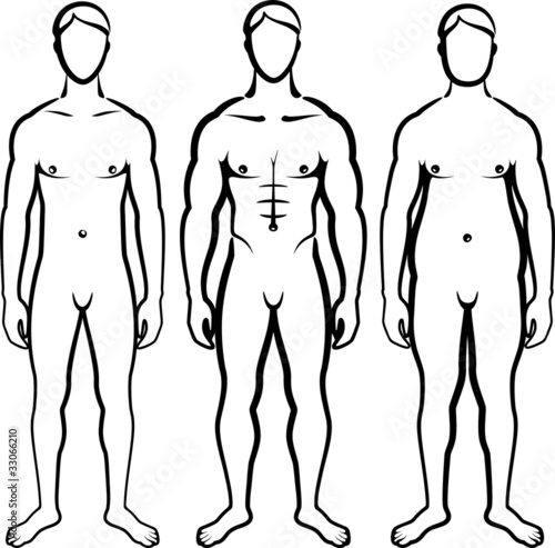 set of men body types