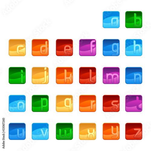 letter marks logo elements set