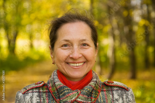 Portrait of elderly woman photo