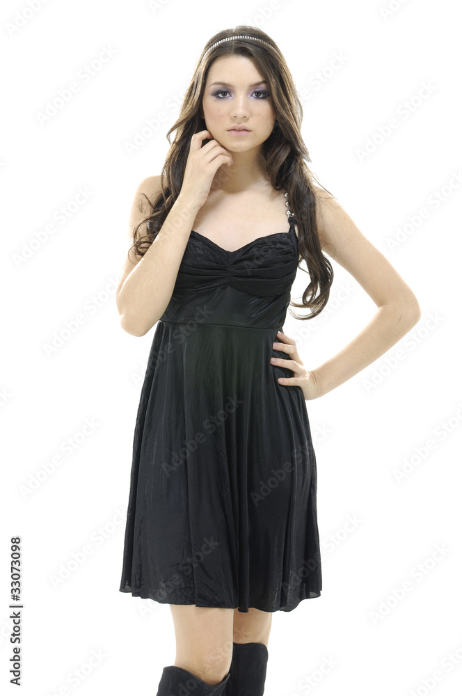 Dynamic image of a beautiful woman shot in studio Dynamic image of a beautiful woman shot in studio