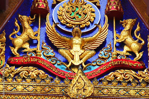 Roof temple in Bangkok, Thailand.